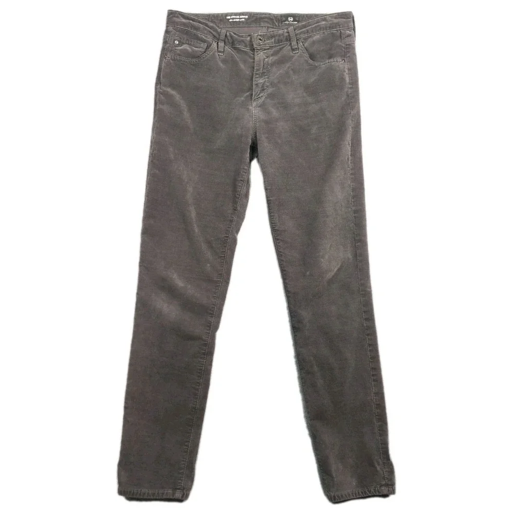 AG Stevie Ankle Pants Jeans Womens 28 28R Black Velvet USA Limited Edition